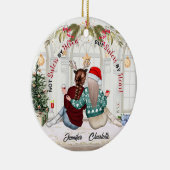 Sitten nicht nach Blut, sondern Schwestern nach He Keramik Ornament (Rechts)