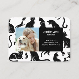 Sitter für Fotos und Namen Visitenkarte