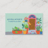 Sitter Niedliche Vordertür kundenspezifischer QR-C Visitenkarte (Vorderseite)