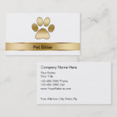 Sitter-Visitenkarten Visitenkarte (Vorne/Hinten)