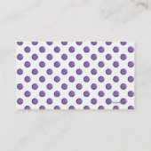 Sitter-Visitenkarten Visitenkarte (Rückseite)