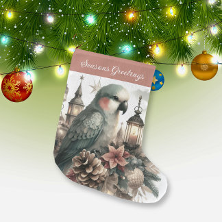 Sittich-Laternen Weihnachtsgrüße Großer Weihnachtsstrumpf
