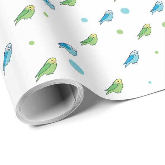 Sittich-Polka-Punkt-Geschenkpapier Geschenkpapier (Rolleneckpunkt)