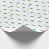 Sittich-Polka-Punkt-Geschenkpapier Geschenkpapier (Ecke)
