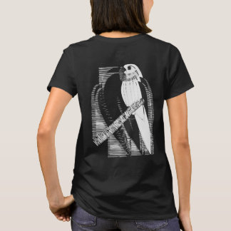 Sittich Rücken Minimalistische Tierkunst Abstrakt T-Shirt