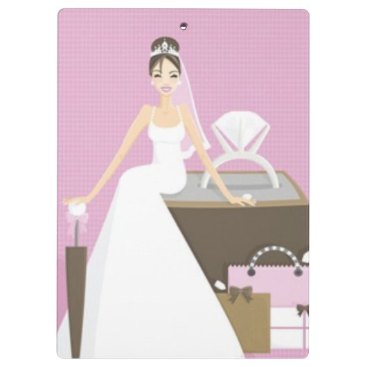 Sitting-Brautparty Klemmbrett (Rückseite)