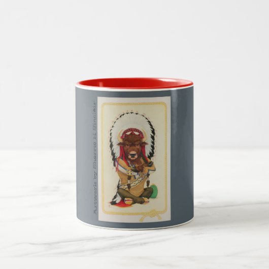 Sitting Bull 11 Unze Zwei-Ton Tasse (Mittel)