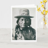 Sitting Bull (1831-1890) (b/w Foto) Karte (Gelbe Blume)
