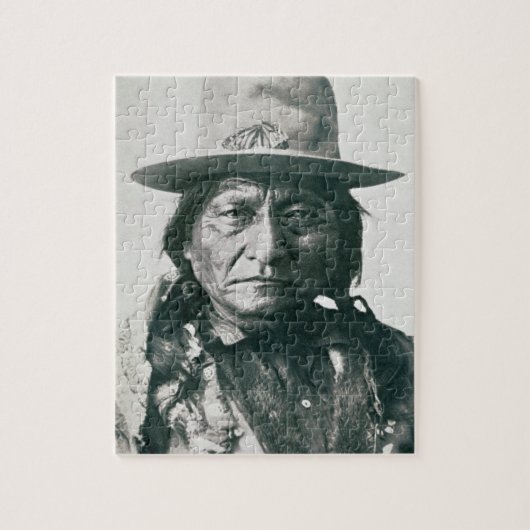 Sitting Bull (1831-1890) (b/w Foto) Puzzle (Vertikal)