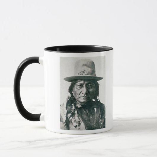 Sitting Bull (1831-1890) (b/w Foto) Tasse (Links)