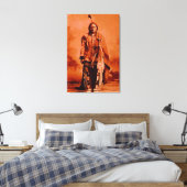 "Sitting Bull" auf LEINWAND Indianerrending (Insitu (Schlafzimmer))