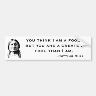 Sitting Bull Autoaufkleber