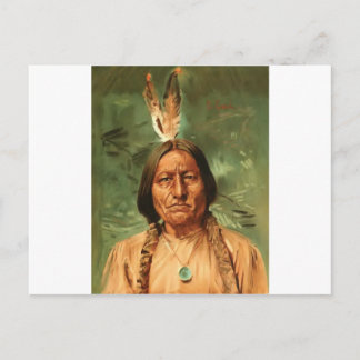 Sitting-Bull gemalt von William Gilbert Gaul 1890 Postkarte