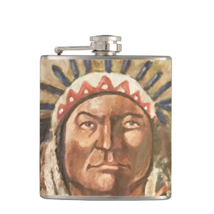 Sitting Bull Indischer Chef Flachmann