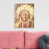 Sitting Bull Indischer Chef Leinwanddruck (Insitu (Wohnzimmer))