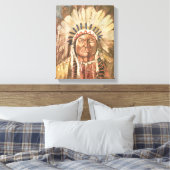 Sitting Bull Indischer Chef Leinwanddruck (Insitu (Schlafzimmer))