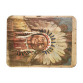 Sitting Bull Indischer Chef Magnet (Horizontal)