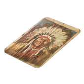 Sitting Bull Indischer Chef Magnet (Linke Seite)
