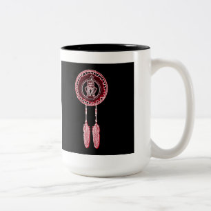 'Sitting Bull Maroon Zweifarbige Tasse