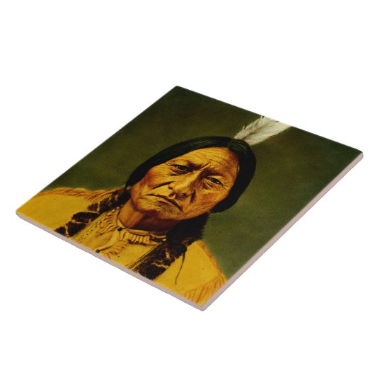 Sitting Bull Native American First Nations Chef Fliese (Seite)