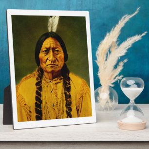 Sitting Bull Native American First Nations Chef Fotoplatte