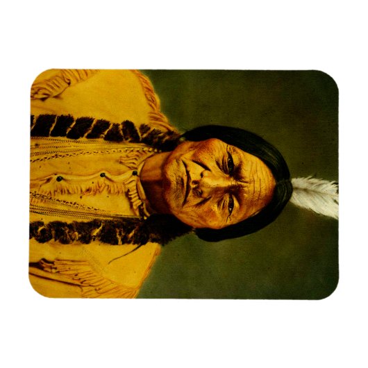 Sitting Bull Native American First Nations Chef Magnet (Horizontal)