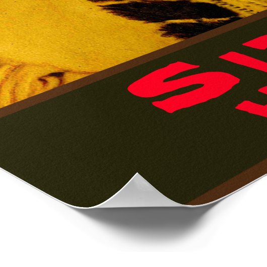 Sitting Bull Native American Tribal Chef Poster (Ecke)