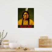 Sitting Bull Native American Tribal Chef Poster (Küche)