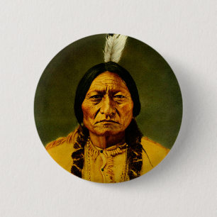 Sitting Bull Native Amerikanische Ureinwohner Chie Button
