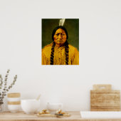 Sitting Bull Native Amerikanische Ureinwohner Chie Poster (Küche)