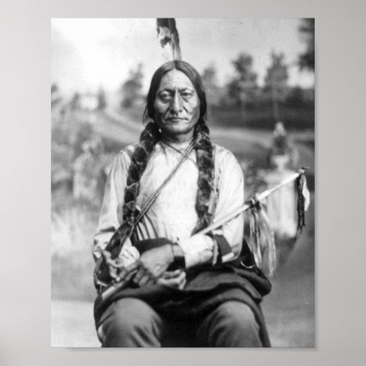 Sitting Bull Portrait Poster (Vorne)