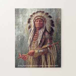 Sitting Bull, Ureinwohnerleiterpuzzlespiel Puzzle