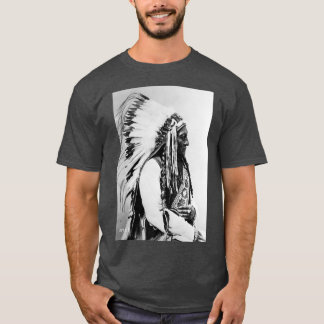 Sitting Bull Vintages amerikanisches Foto T-Shirt