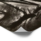 sitting charcoal artwork poster (Ecke)