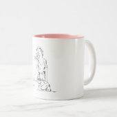 Sitting Fairy... Zweifarbige Tasse (VorderseiteRechts)