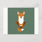 Sitting Fox Postkarte (Vorderseite)