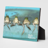 Sitting Frogs Fotoplatte (Seite)