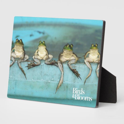 Sitting Frogs Fotoplatte (Seite)