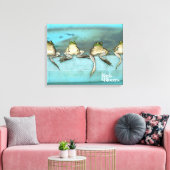 Sitting Frogs Leinwanddruck (Insitu (Wohnzimmer))