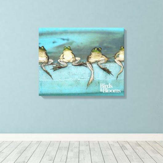 Sitting Frogs Leinwanddruck (Insitu (Holzboden))