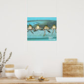 Sitting Frogs Poster (Küche)