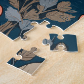 Sitting Hare William Morris Inspiriert floral Puzzle (Seite)