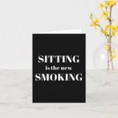 Sitting Is The New Smoking Karte (Gelbe Blume)