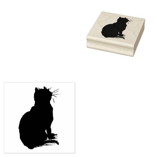Sitting Kitty Gummistempel (Stempel)