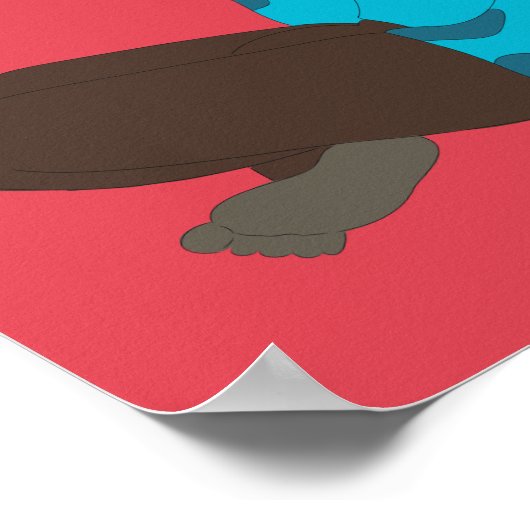 Sitting Lady Poster (Ecke)