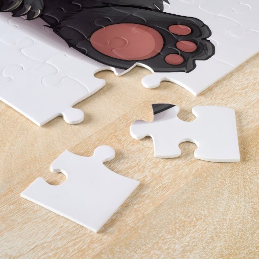 Sitting Panda Bear Cartoon Illustration Artwork Puzzle (Seite)