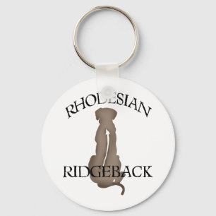 Sitting Rhodesian Ridgeback w/ Text Schlüsselanhänger