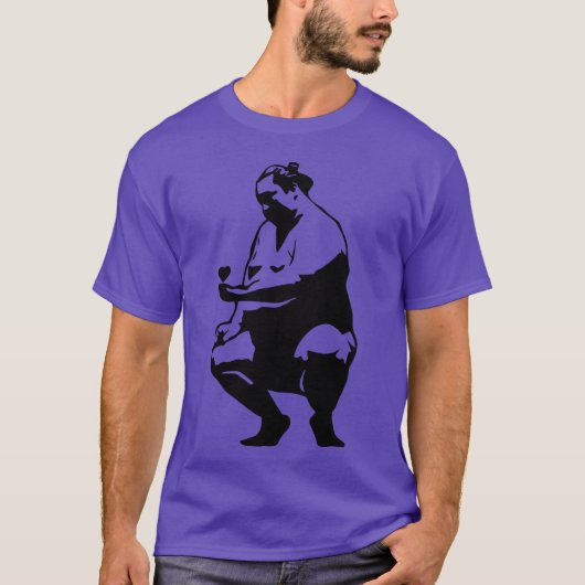Sitting Sumo In Love vintage T-Shirt (Vorderseite)