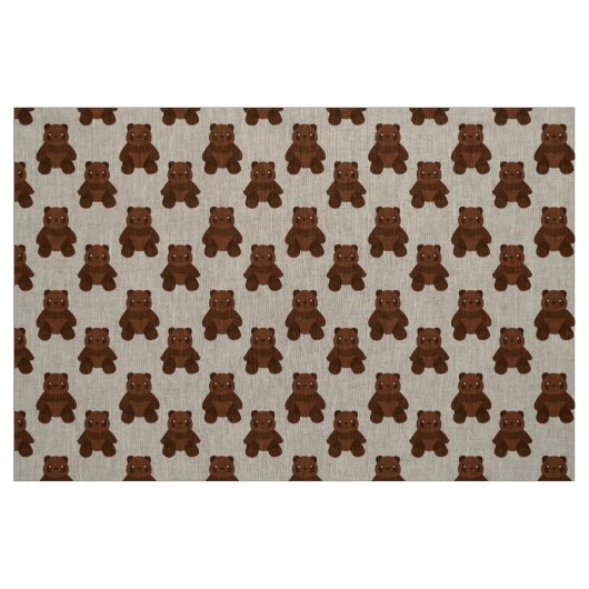 Sitting Teddy Bär Stoff (Fat Quarter (45,7 x 55,9 cm))