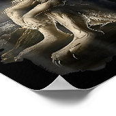 Sitting Wolf Literally Me Wolf Funny Dank Meme  Poster (Ecke)